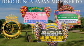 Toko bunga papan Mojokerto yang menyediakan rangkaian bunga papan ucapan dengan desain elegan dan harga bersahabat. (Dok. Toko Bunga Papan Mojokerto)