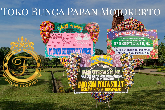 Toko bunga papan Mojokerto yang menyediakan rangkaian bunga papan ucapan dengan desain elegan dan harga bersahabat. (Dok. Toko Bunga Papan Mojokerto)